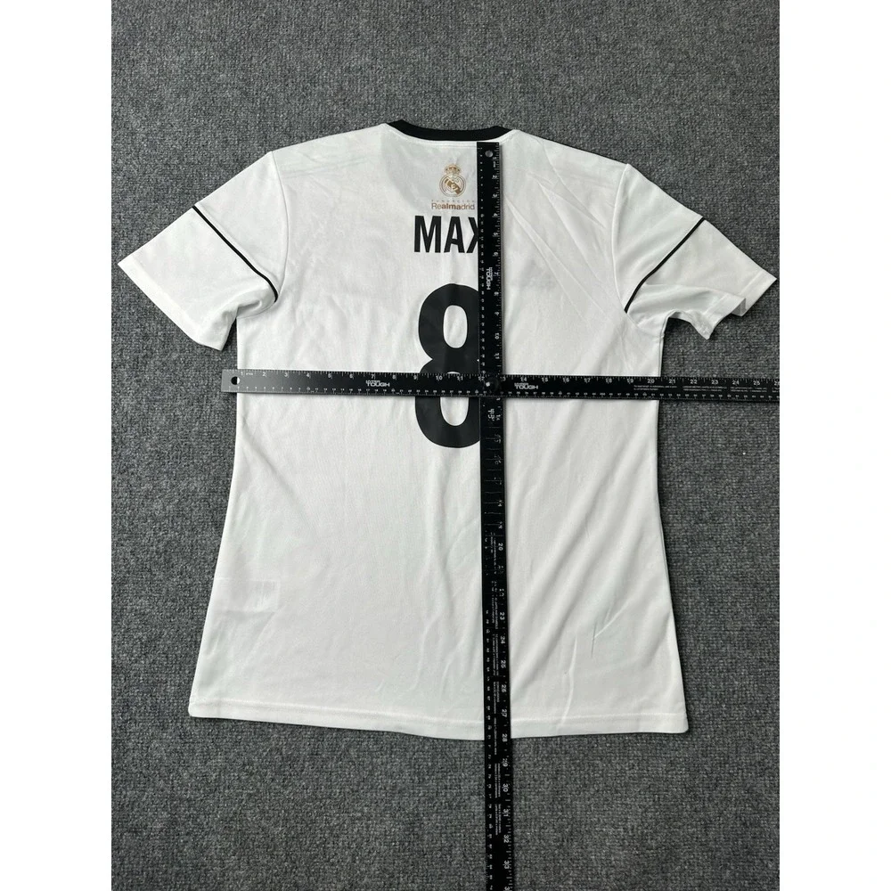 Mens Soccer Adidas Real Madrid MAX #8 White Jersey 2019, Size M